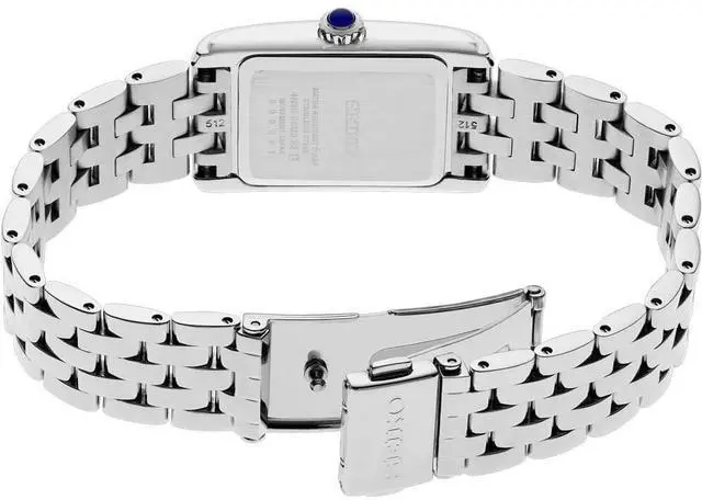 Alt view image 3 of 3 - Seiko Essentials Collection Quartz Watch  22.2mm Stainless Steel Blue Dial, Rectangular Case, 50M Water Resistant