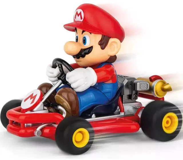 Alt view image 2 of 6 - Carrera 370200989 2.4G Hz Mario Kart Pipe Kart RC Car - Mario
