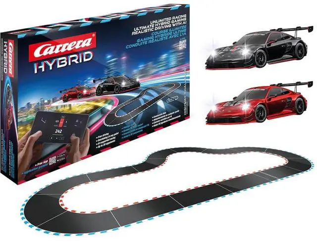Alt view image 2 of 7 - Carrera 50050002US HYBRID Highway Challenge Race Track Set