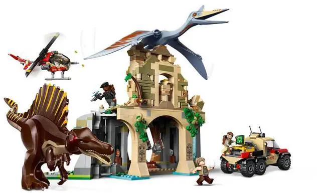 Alt view image 4 of 7 - LEGO 76976 Jurassic World Spinosaurus and Quetzalcoatlus Air Mission