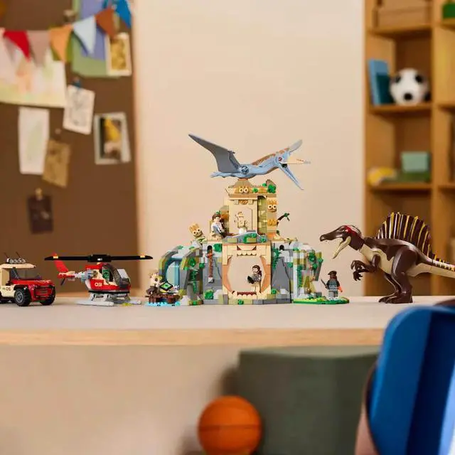 Alt view image 3 of 7 - LEGO 76976 Jurassic World Spinosaurus and Quetzalcoatlus Air Mission