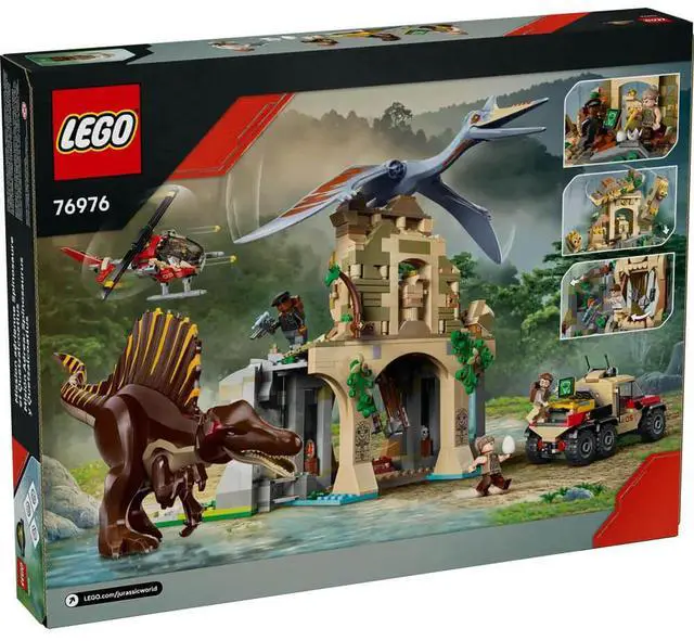 Alt view image 7 of 7 - LEGO 76976 Jurassic World Spinosaurus and Quetzalcoatlus Air Mission