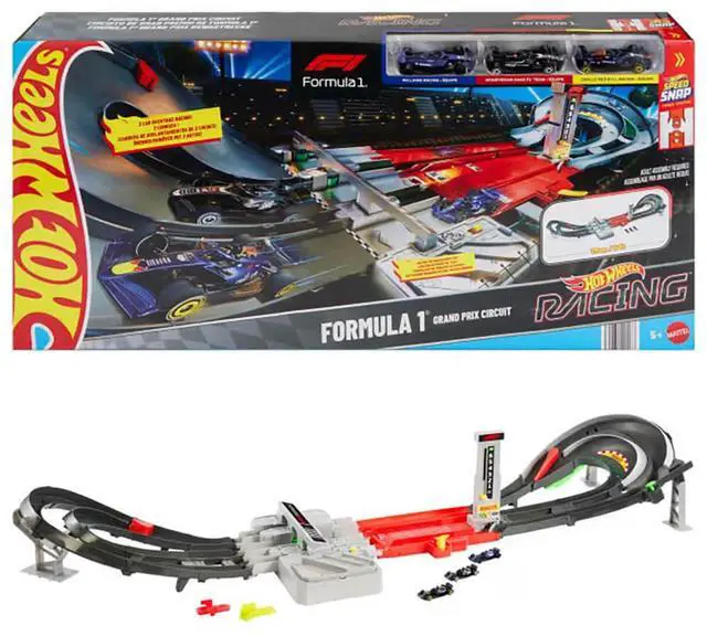 Main image of Mattel JDY16 Hot Wheels Race Formula 1 Grand Prix Circuit Track Set