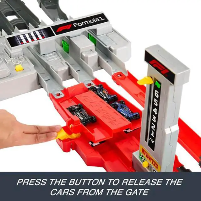 Alt view image 5 of 6 - Mattel JDY16 Hot Wheels Race Formula 1 Grand Prix Circuit Track Set