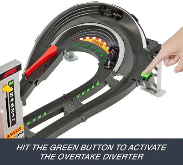 Alt view image 6 of 6 - Mattel JDY16 Hot Wheels Race Formula 1 Grand Prix Circuit Track Set