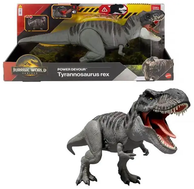 Main image of Mattel JCH02 Jurassic World Rebirth Power Devour Tyrannosaurus Rex Dinosaur Figure