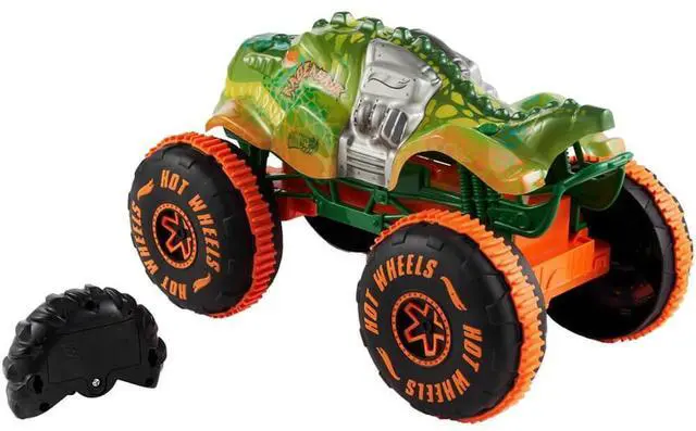 Alt view image 3 of 5 - Mattel JBH03 Hot Wheels Monster Trucks RC Car - Rageasaur