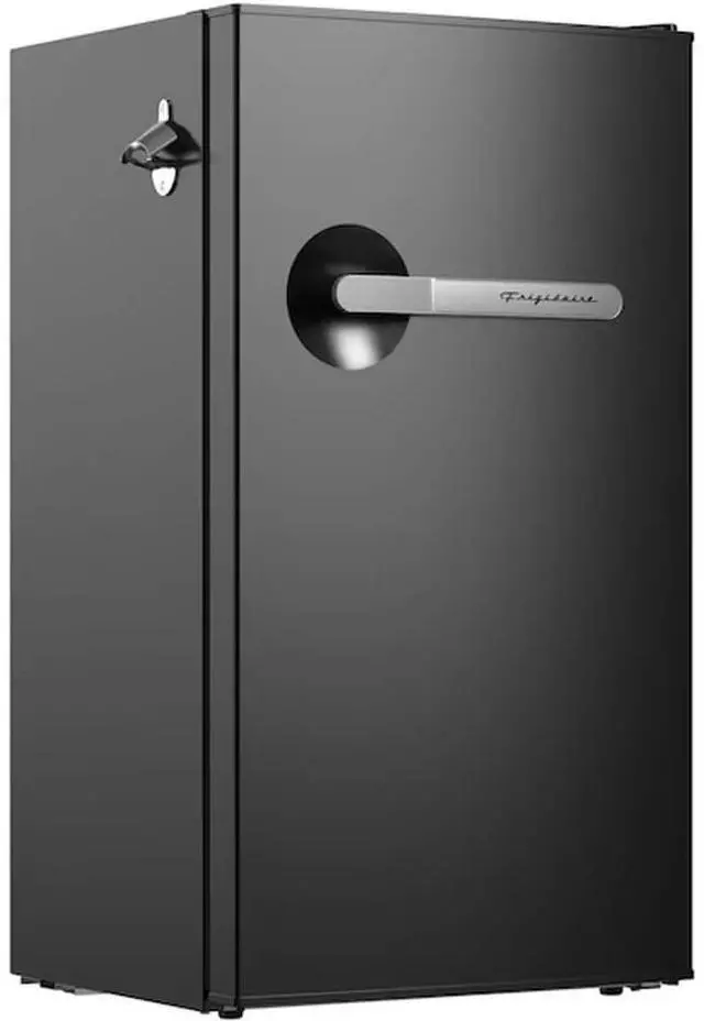 Alt view image 5 of 7 - Frigidaire EFR397BLACK 3.2 Cu. Ft. Black Retro Compact Refrigerator with Side Bottle Opener