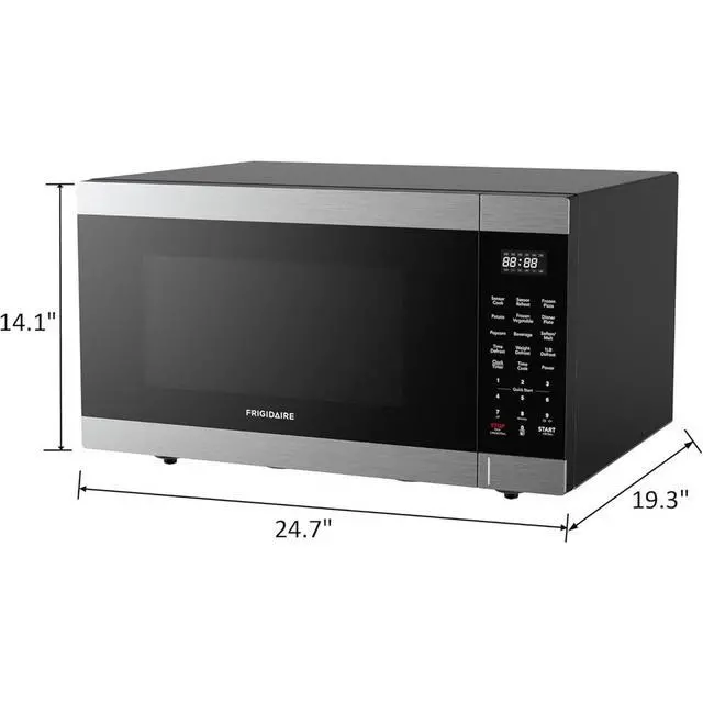 Alt view image 2 of 7 - 2.2 Cu. Ft. Stainless Countertop Microwave - Frigidaire