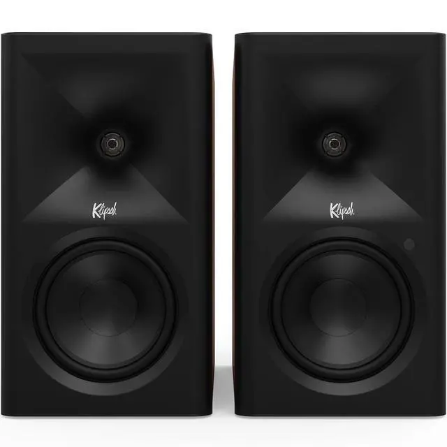 Alt view image 4 of 13 - 5.25" The Fives II Powered Bookshelf Speaker Pair with Bluetooth - Walnut