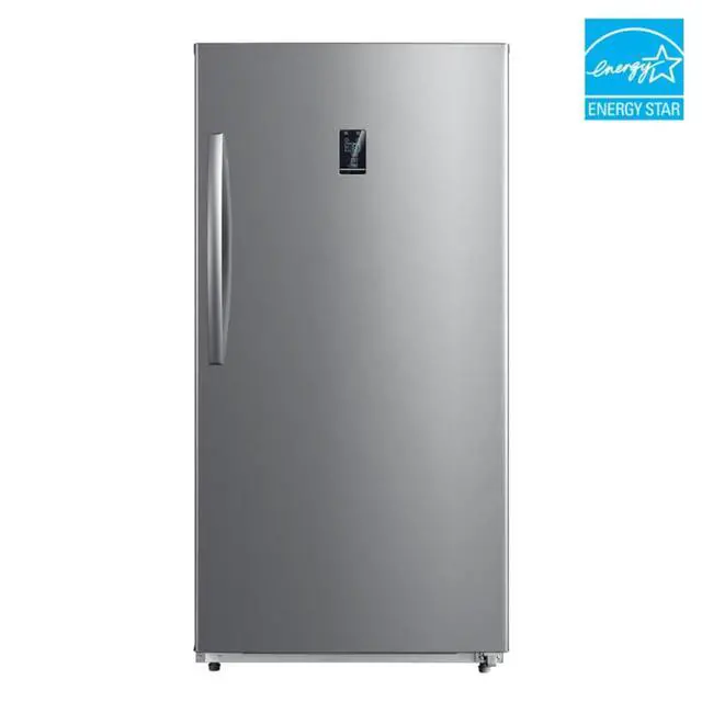 Alt view image 5 of 7 - 17 Cu. Ft. Stainless Steel Convertible Upright Freezer