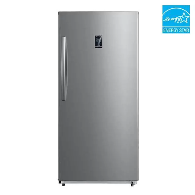 Alt view image 4 of 7 - 13.8 Cu. Ft. Stainless Steel Convertible Upright Freezer