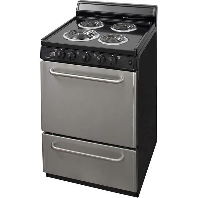 Alt view image 2 of 3 - Premier ECK600BP 2.97 Cu. Ft. Stainless Freestanding Electric Range