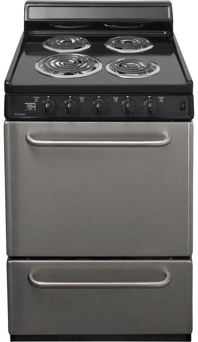 Main image of Premier ECK600BP 2.97 Cu. Ft. Stainless Freestanding Electric Range