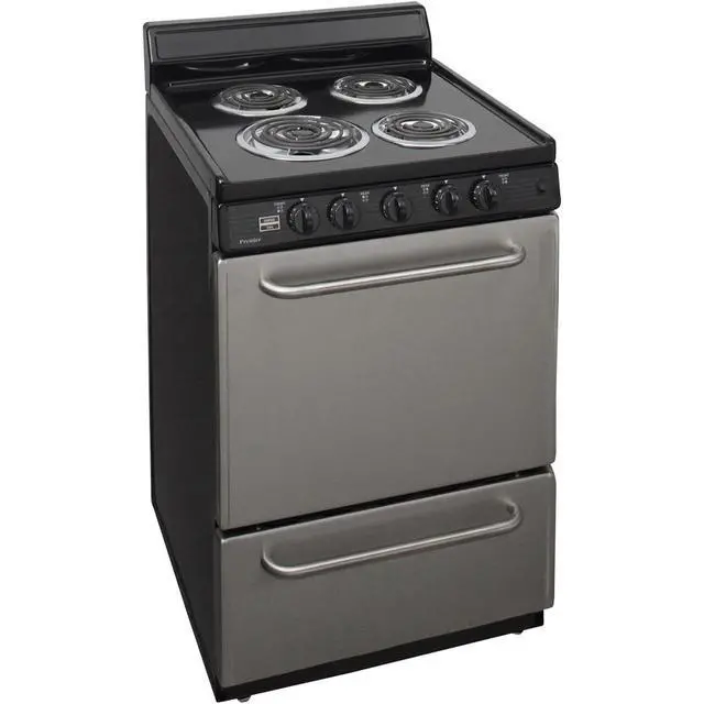 Alt view image 3 of 3 - Premier ECK600BP 2.97 Cu. Ft. Stainless Freestanding Electric Range