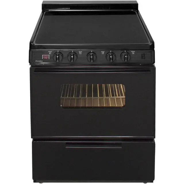 Alt view image 4 of 4 - Premier EDS2X0BP 3.9 Cu. Ft. Black Freestanding Electric Range