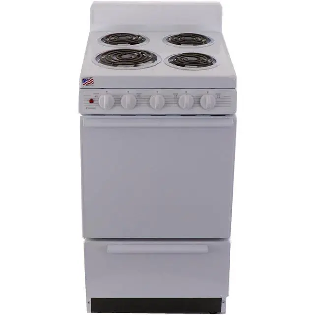 Alt view image 3 of 4 - Premier EAK100OP 2.4 Cu. Ft. White Freestanding Electric Range
