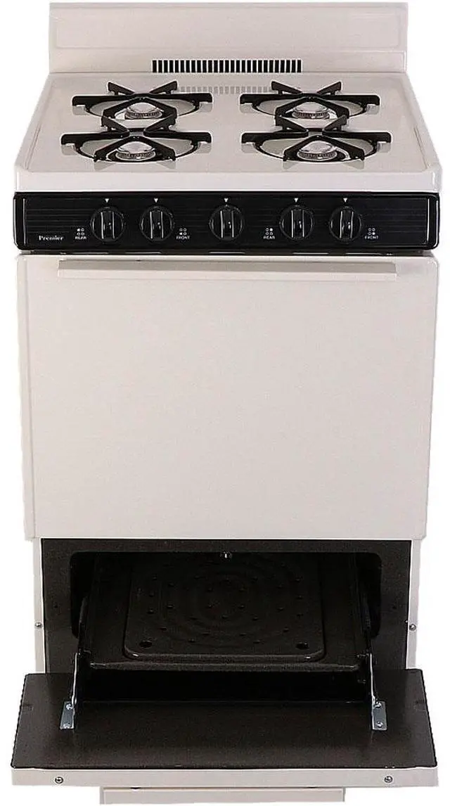 Alt view image 3 of 4 - Premier SCK100TP 2.9 Cu. Ft. Biscuit Freestanding Gas Range
