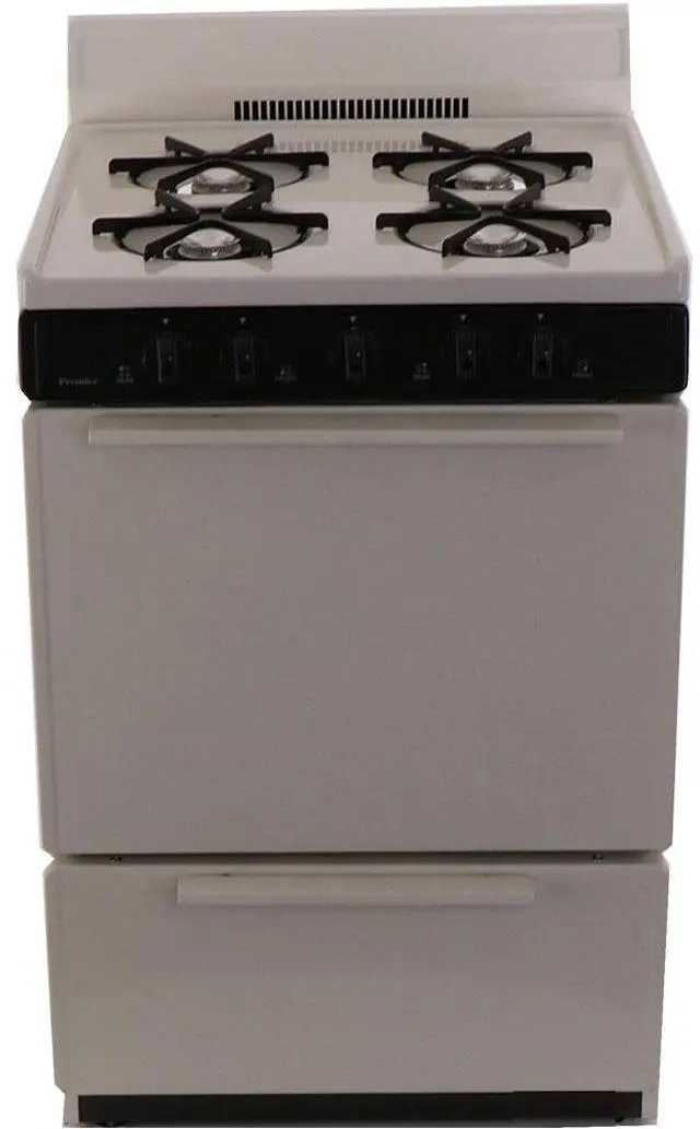 Alt view image 2 of 4 - Premier SCK100TP 2.9 Cu. Ft. Biscuit Freestanding Gas Range