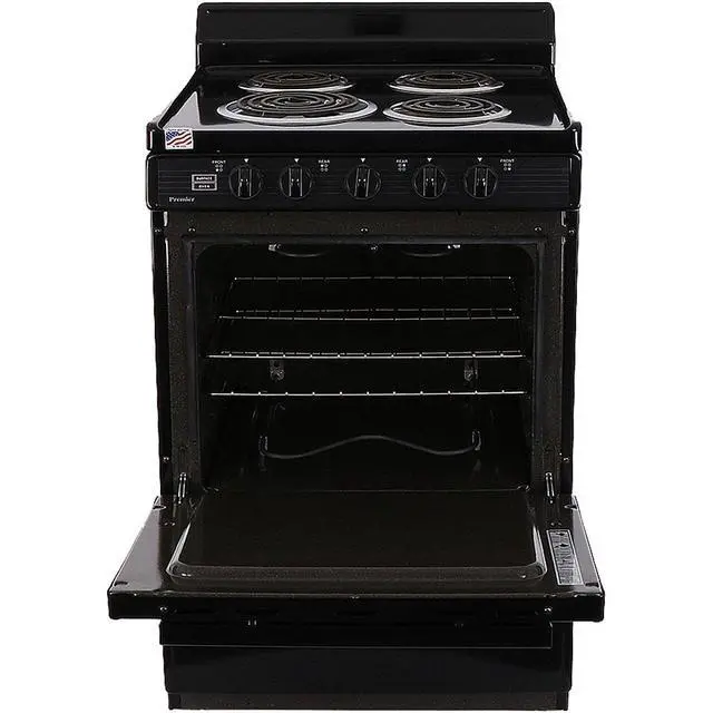 Alt view image 2 of 4 - Premier ECK100BP 2.97 Cu. Ft. Black Freestanding Electric Range