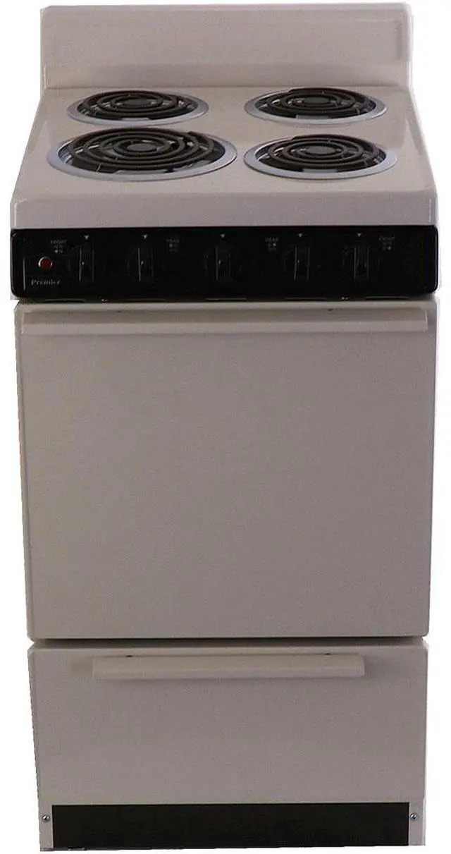 Alt view image 4 of 4 - Premier EAK100TP 2.4 Cu. Ft. Biscuit Freestanding Electric Range