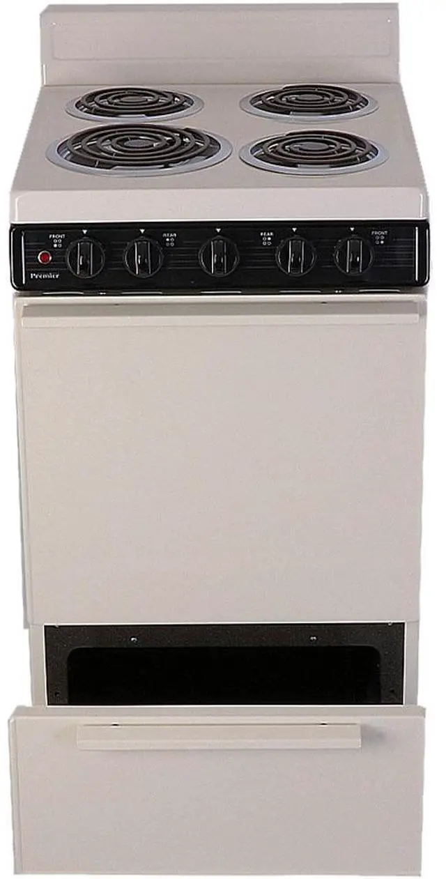 Alt view image 2 of 4 - Premier EAK100TP 2.4 Cu. Ft. Biscuit Freestanding Electric Range