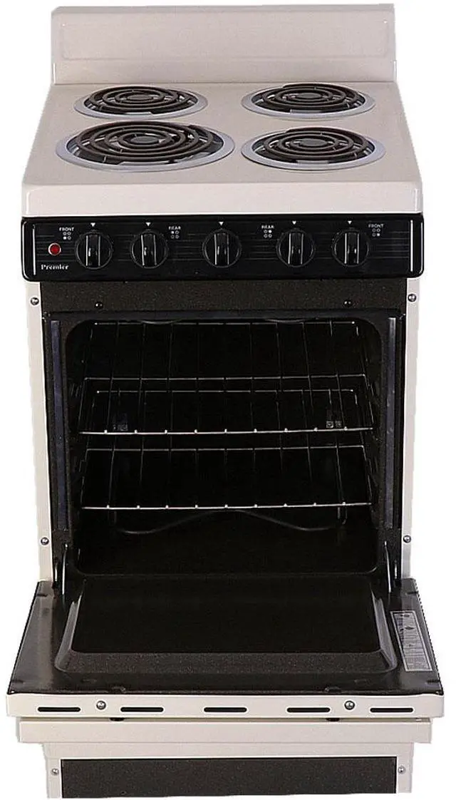 Alt view image 3 of 4 - Premier EAK100TP 2.4 Cu. Ft. Biscuit Freestanding Electric Range