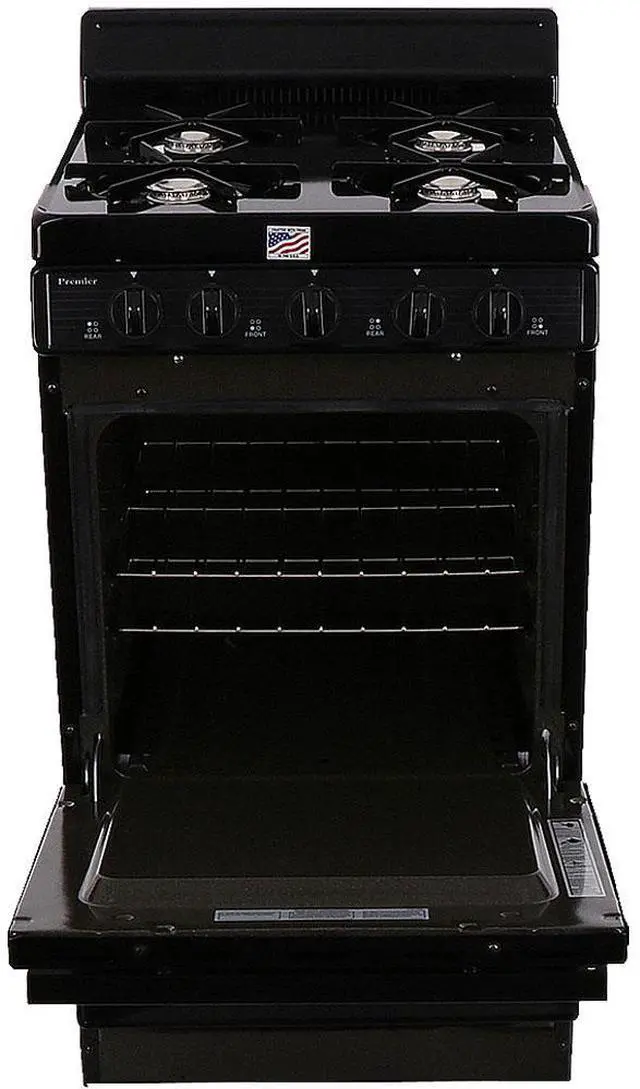 Main image of Premier SAK100BP 2.4 Cu. Ft. Black Freestanding Gas Range