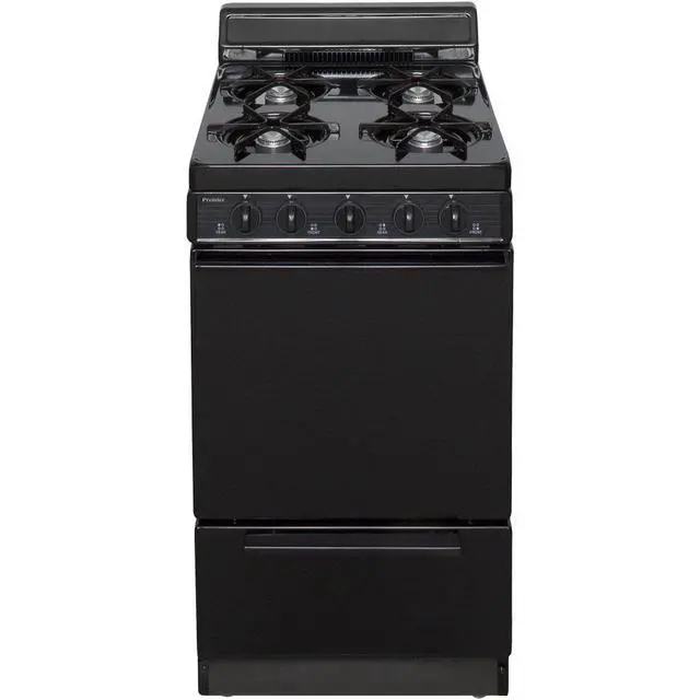Alt view image 2 of 4 - Premier SAK100BP 2.4 Cu. Ft. Black Freestanding Gas Range