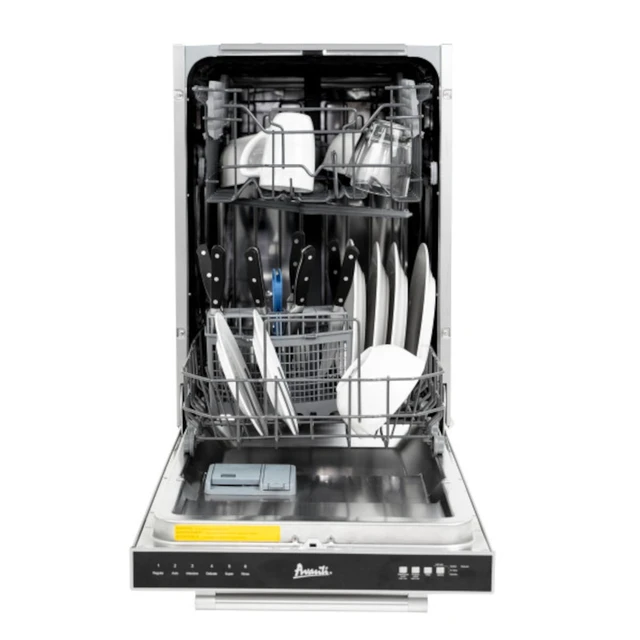 Alt view image 4 of 5 - Avanti DWT18V3S 53 dBA Stainless Steel Compact Top Control Dishwasher