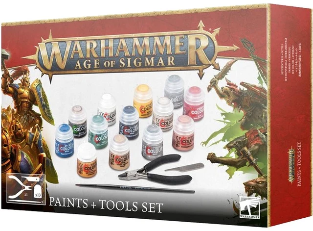 Main image of Games Workshop GW8017 Warhammer Age of Sigmar: Paints and Tool Set