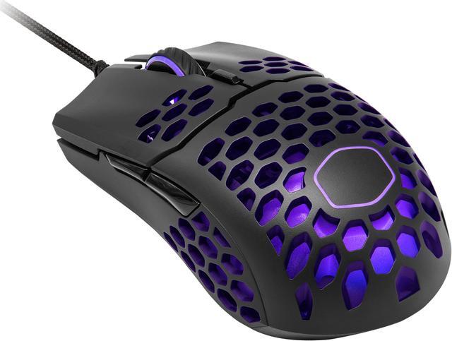 Main image of Cooler Master MM711 RGB Gaming Mouse (Matte Black) - 60g Lightweight, Honeycomb Shell, Ultraweave Cable, Pixart 3389 16000 DPI Optical Sensor, and RGB Accents