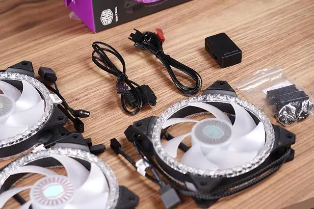 Alt view image 7 of 7 - MasterFan MF120 Prismatic(3 in 1 with ARGB LED Controller)Addressable RGB 120mm Fan w/ Radiant Crystalline Lighting Effect-Crystallized Loop w/Tri-Loop ARGB Lighting, 24+6 Individually controlled LEDs
