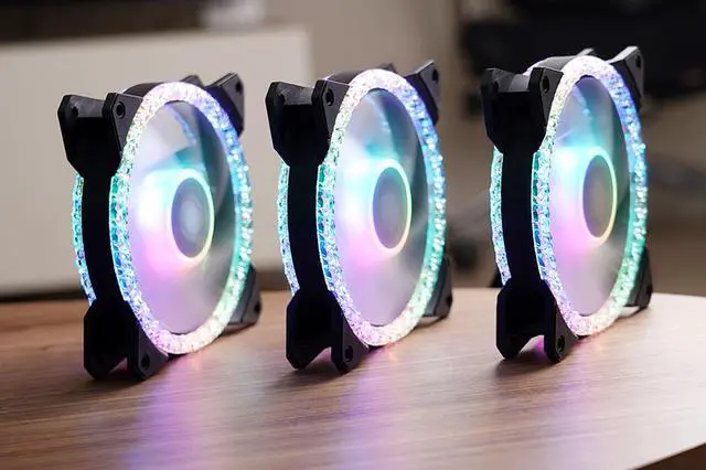 Alt view image 5 of 7 - MasterFan MF120 Prismatic(3 in 1 with ARGB LED Controller)Addressable RGB 120mm Fan w/ Radiant Crystalline Lighting Effect-Crystallized Loop w/Tri-Loop ARGB Lighting, 24+6 Individually controlled LEDs