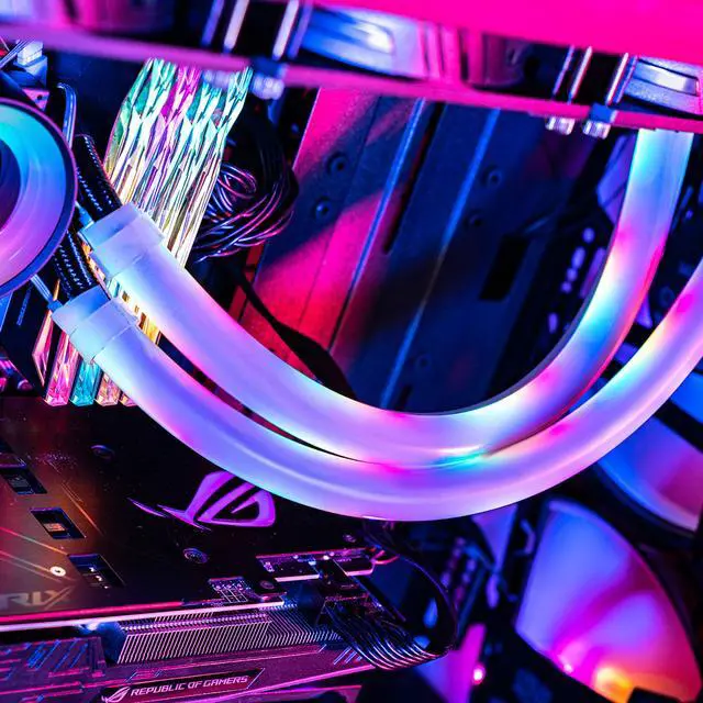 Alt view image 5 of 7 - Cooler Master LED Tube Sleeve A1, 30 Addressable RGB LEDs Soft Rubber easy molding Versatile Sizing 10mm Diameter for Liquid Cooling Tubing