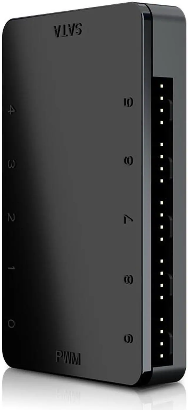 Alt view image 4 of 6 - Cooler Master MasterFan PWM Hub - Supports up to 10 Fans (3-pin or 4-pin), Occupying only One 4-pin Motherboard Header (System Fan or CPU Fan)