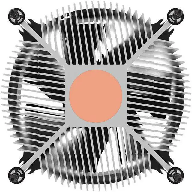 Alt view image 3 of 4 - Cooler Master i50c (Copper Core) CPU Cooler - 95mm Super Silent Cooling Fan & Heatsink - For Intel Socket LGA 1150 / 1151 / 1155 / 1156 / 775