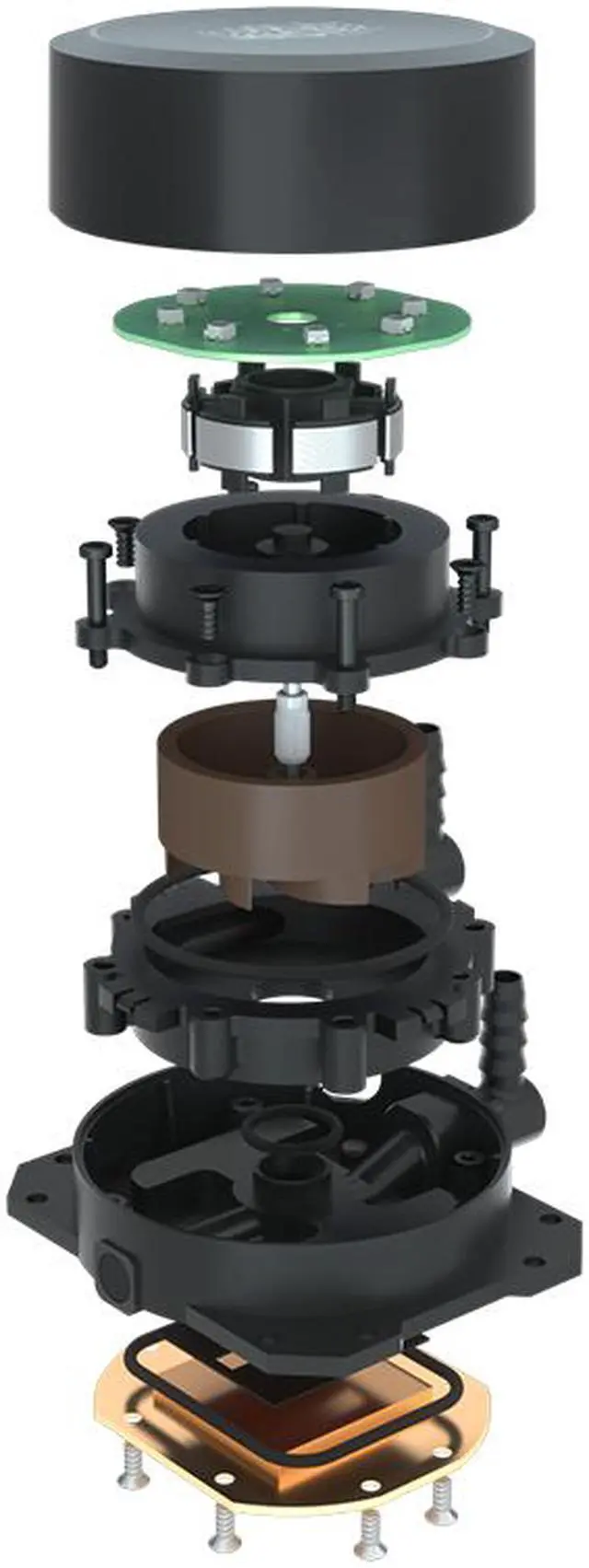 Alt view image 4 of 7 - Cooler Master MasterLiquid Lite 240 ARGB CPU Liquid Cooler - w/ Addressable RGB LED MasterFan, Wired ARGB Controller, 240mm Radiator, Dual Chamber Pump