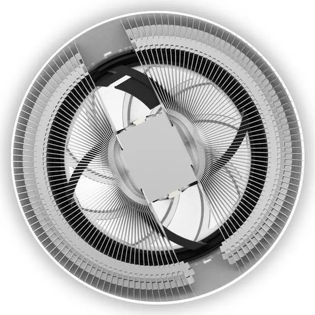 Alt view image 5 of 7 - Cooler Master MA G100L Low Profile CPU Air Cooler - 92mm White LED Ring Fan
