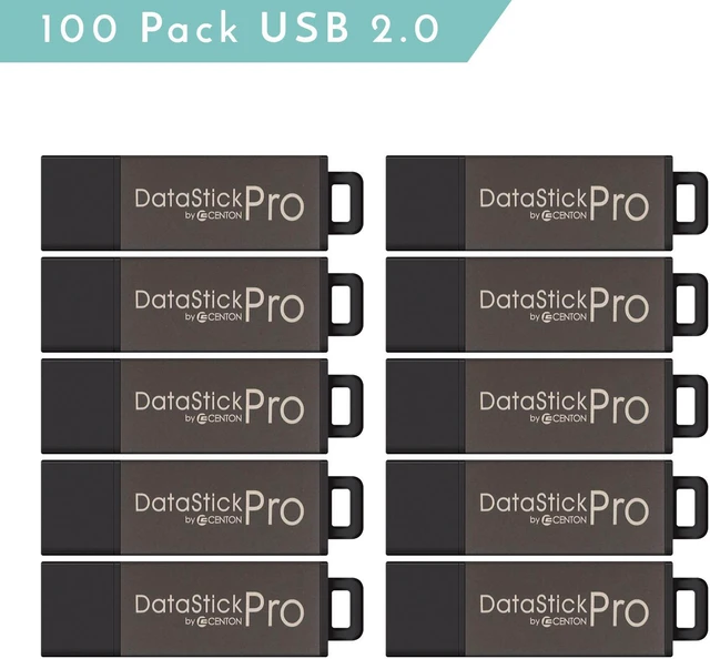 Main image of Centon S1-U2P1-2G100PK Valuepack Usb 2.0 Datastick Pro (Grey) , 2Gb, 100 Pack
