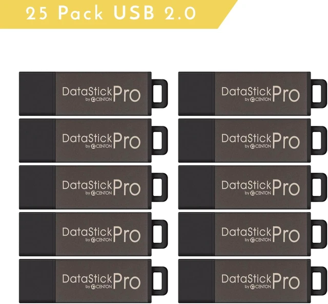 Alt view image 2 of 12 - Centon S1-U2P1-4G25PK Mp Valuepack Usb 2.0 Datastick Pro Grey, 4Gb 25Pack