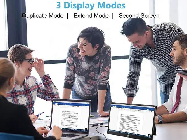 Alt view image 7 of 7 - Z-EDGE Ultra2 15.6" 1920 x 1080 Full HD LED Backlight IPS Portable Monitor, 8 ms, 60 Hz, with Type-C HDMI Port, Built-in Speakers, Secondary Display for Mac/Phone/Laptop/Nintendo/Xbox/PS4