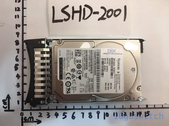 Alt view image 3 of 3 - IBM - Hard drive - 300 GB - hot-swap - 2.5" SFF - SAS - 10000 rpm - for System x3250 M4, x3300 M4, x35XX M4, x3650 M4, x3690 X5, x36XX M3, x3750 M4, x3950 X5