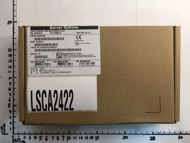 Alt view image 2 of 5 - Lenovo 4XC0F28735 Thinkserver 10GB Optical Module By Intel