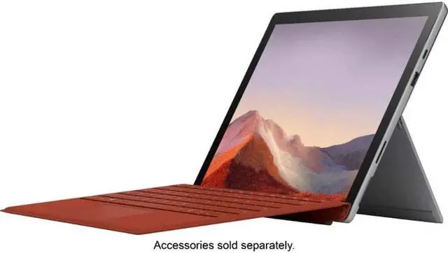 Alt view image 5 of 15 - Microsoft Surface Pro 7 – 12.3" Touch-Screen - Intel Core i3-4GB Memory - 128GB Solid State Drive (Latest Model) – Platinum, VDH-00001