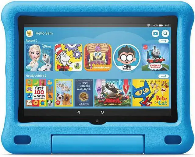 Alt view image 7 of 18 - Amazon Fire HD 8 Kids Edition Tablet 8" HD display 32 GB Blue, Pink, Purple