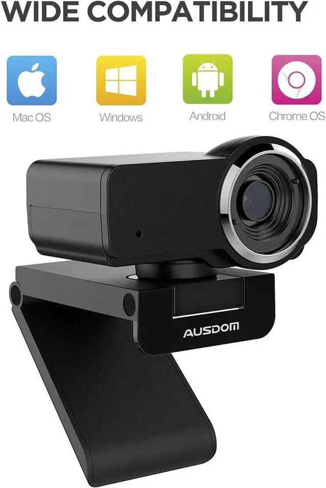 Alt view image 4 of 6 - Ausdom AW635 1080P Streaming Live Webcam