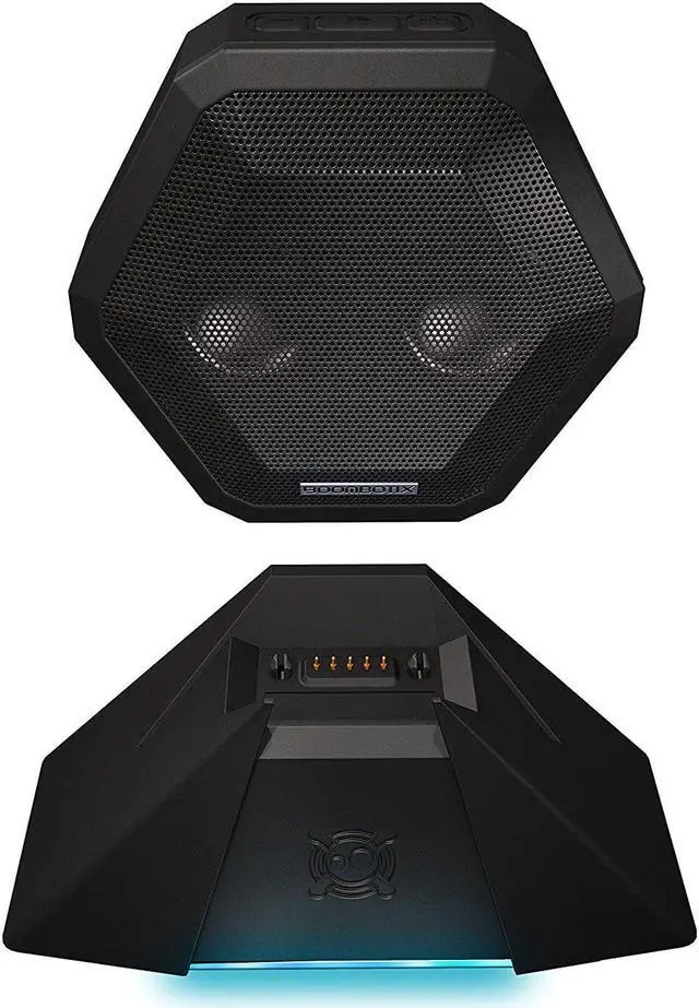 Alt view image 6 of 8 - Boombotix - Boombot Bass Station, Wireless Ultraportable Weatherproof Bluetooth Speaker with Subwoofer Dock, Pitch Black