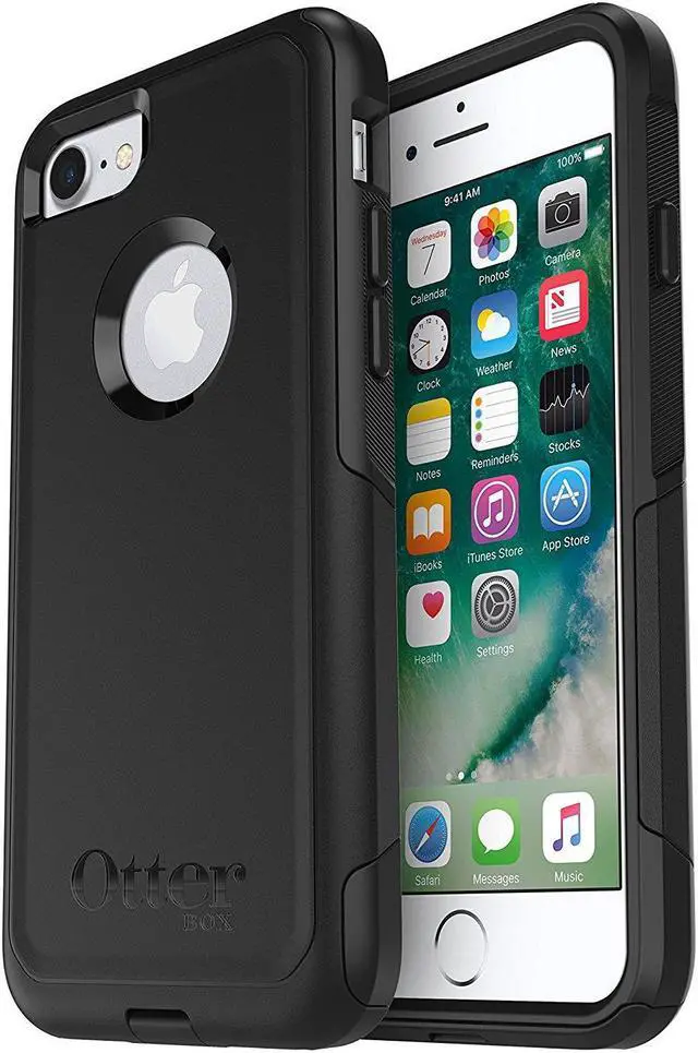 Alt view image 2 of 13 - Otterbox 77-56650 Cummuter Series Case for iPhone SE (2nd gen) and iPhone 8/7, Black