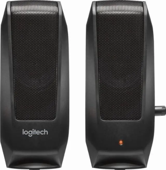 Alt view image 4 of 11 - Logitech S-120 2-Piece 2 Channel Multimedia Speaker System w/Headphone Jack (Black)